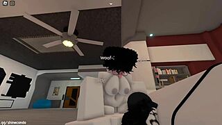 Naughty girl fucked and filled by stranger in Roblox 😏