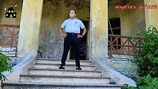 i fucked a curvy latina bodybuilder in halloween lingerie at haunted house