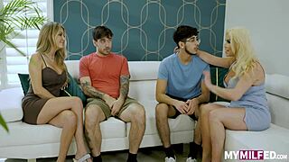 Spencer Scott feels the passion in missionary and cowgirl with big tits bouncing.