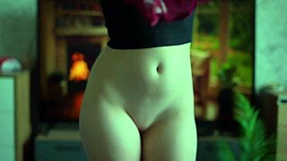 Panties try on and peeing a lot standing pee with big ass brunette 😏💦