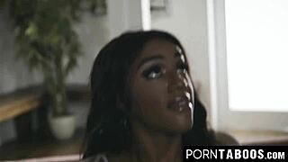 Wild Ashley Aleigh's blowjob sparks taboo interracial fucking