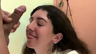 ever seen a girl eat lunch with cum on her face in public?