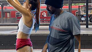 Bold Couple Screws Publicly at Train Terminal