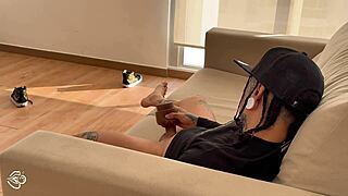 Uh, my stepmom caught me jerkin’ and... she took my virginity!