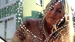 Euzinha Behind the Cameras with Big Tits Exposed