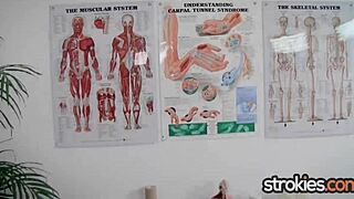 horny nurse riley reyes wraps tiny tits around cock at work