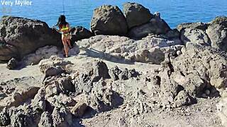 Italian beauty's public anal destruction and messy creampie