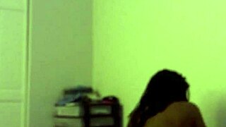 A beautiful black amateur goddess in hot erotic action