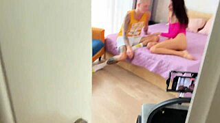 CUCKOLD JERKS OFF WATCHING WIFE GET FUCKED IN TIGHT PUSSY BY TWO GUYS!