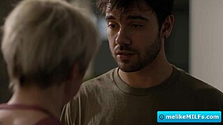 Horny big tit stepmom gets clit and pussy fingered