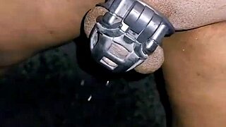 Pissing And Masturbating In Public Humiliation!