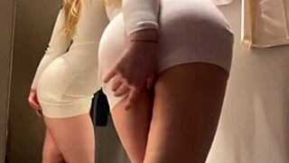 Teen Amateur Fucks Publicly in Changing Room