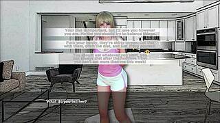 Blonde BBW enjoys holiday overstuffed play ending