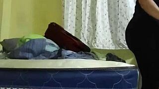 Servant gets taken hard in sneaky bedroom encounter