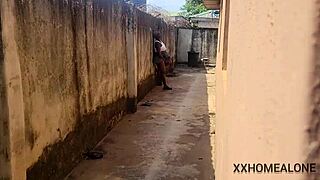 Horny nimi caught masturbating in public