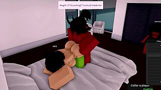 Demon Fucks Roblox Girl While Girlfriend Watches!