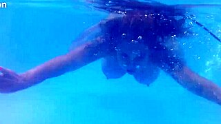 melissa the mermaid in the pool