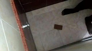spying in shower bathroom on hot girlfriend