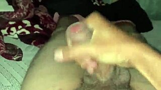 he masturbates his big cock, cumming for all of you in this amateur scene