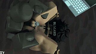 femboy gets punished by big black cock in garage