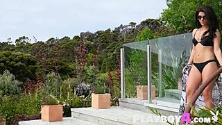 Milf Strips Naked for Playboy