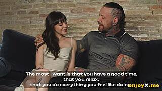 Inked stud bangs brunette hard in wild xxx action! 💦