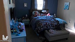 Stepmom's new sex toy with big tits and shiny cock.