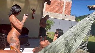 yo, unseen amateur footage of naked women in a mansion, wild outdoor fucking everywhere! 🔥