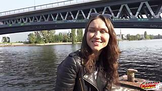 german scout finds kristina grace for rough dp anal casting. small milf takes it dirty!