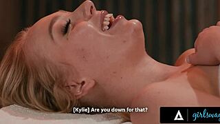 Wow, Kylie Rocket gets wild massaging hot blonde Braylin Bailey at Girlsway!