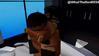 Want to see romantic sex with cute girl in roblox rp?