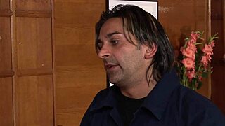 Delivery Man Fucks Horny Chief With Fake Tits In Office