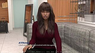 In my new memories 62, a brunette with big tits explores the game