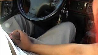 Big black cock fucks ass on the street