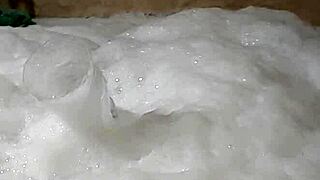 Cyno Models Cosplay Costumes in Solo Bubble Bath Fun Part 3