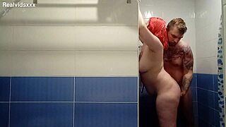 Huge Cumshot as She Fingers His Ass