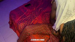 hottest african boy dominates pussy in classroom