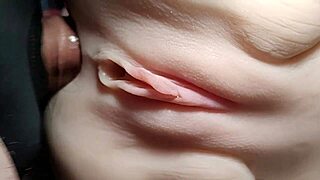 Crisp close-ups of real doll double penetration anal