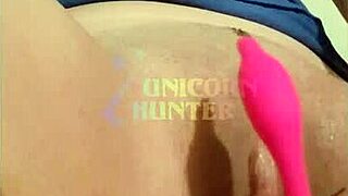 Alternative Young Latina Uses Pink Vibrator