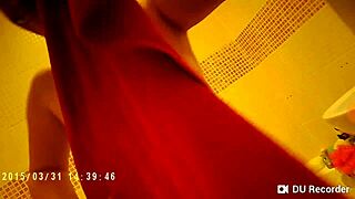 Spy Camera Captures Shower Nude Tits Bathing