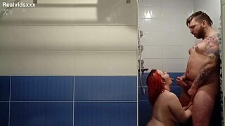 Huge Cumshot as She Fingers His Ass