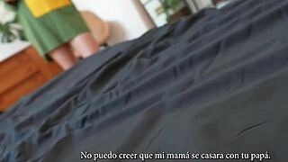 The british stepsister forgot to wear panties in bed - gal ritchie with spanish subtitles