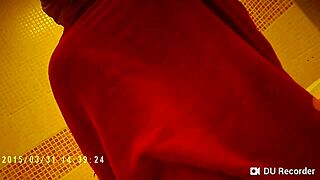 Spy Camera Captures Shower Nude Tits Bathing