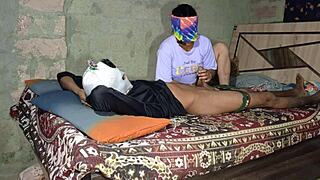 yo, ever seen a desi step sister get wild in the bathroom like this?