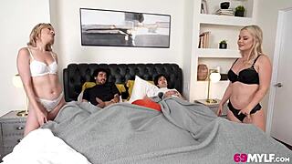 Two families crash together for a wild night of German MILF action! 😍