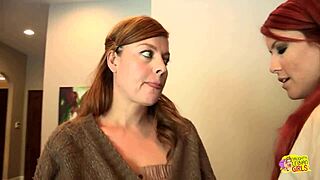 Sexy Redhead Seduces Blonde Friend