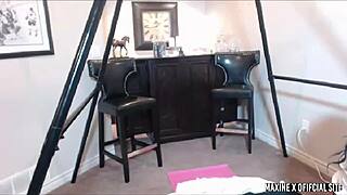 Maxine X Rocks College Uniform in Asian Pussy Play