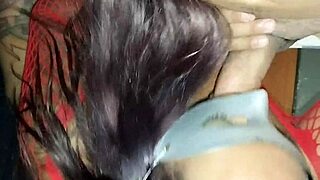 submissive babe sucks giant cock then gets assfucked