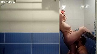 Huge Cumshot as She Fingers His Ass