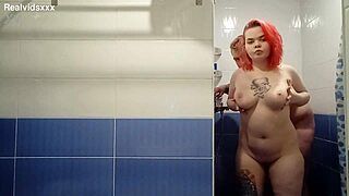 Huge Cumshot as She Fingers His Ass